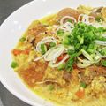 クックUR9L2V☆'s cooksnap of when they made もつ煮の卵とじ丼.