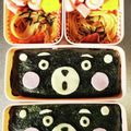 ＊Chay＊'s cooksnap of when they made キャラ弁＊くまもんnoのり弁当.