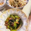 月✳Iris's cooksnap of when they made 絶品！小松菜とひき肉の甘辛ナムル風.