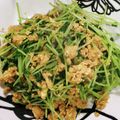 まりゆ☆'s cooksnap of when they made 豆苗とふんわり卵の炒めもの.