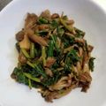 mi_co22's cooksnap of when they made 簡単！春菊舞茸ソテー.