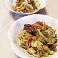 ともみん❤'s cooksnap of when they made ♪春野菜と牛肉のごまだれ炒め♪.