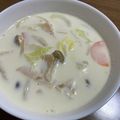 お塩と砂糖's cooksnap of when they made シャキシャキ白菜のみそクリームスープ☆.