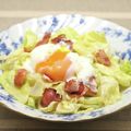 クックDAD's cooksnap of when they made レンジで簡単春キャベツと半熟卵の温サラダ.