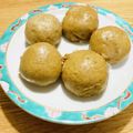 ボブナナ's cooksnap of when they made あんこたっぷり、茶まんじゅう(利休饅頭).