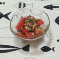 おはなすき's cooksnap of when they made トマトと塩昆布のさっぱりごまサラダ.