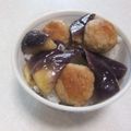 きらり流れ星's cooksnap of when they made 超簡単！肉団子となすの甘酢あんかけ丼.