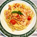 悠愛らぶ☆'s cooksnap of when they made ミニトマトで♪簡単トマトパスタ.