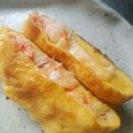 ＭＡＹＯＭＡＹＯ　's cooksnap of when they made お弁当に★卵1個でカニカマとマヨの卵焼き.