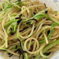みょんとも's cooksnap of when they made アスパラと塩こんぶのパスタ.