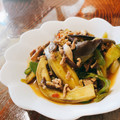 こじりす。's cooksnap of when they made ナスとピーマンと挽肉のピリ辛炒め.