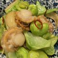 ryin☆'s cooksnap of when they made ニンニクとエビ、そら豆ガーリック炒め.