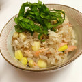 alice218's cooksnap of when they made 鮭とコーンの洋風炊き込みご飯.