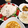 Rika☆Rin's cooksnap of when they made 棒々鶏☆焼肉のタレ＆ゴマドレで作れるよ♪.