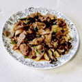 nana_tenjo's cooksnap of when they made 豚ときのこのオイスター炒め.