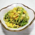 ＠迷子＠'s cooksnap of when they made 豆苗のコーン玉子バター醤油炒め.