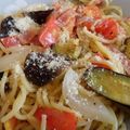 にきママ's cooksnap of when they made ナス・ベーコン・トマトのパスタ.