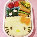 ♡YKitchen♡'s cooksnap of when they made 簡単キャラ弁＊キティちゃん♡サンドイッチ.