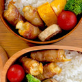 irururu's cooksnap of when they made ちくわとチーズの肉巻き.