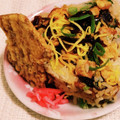 私市ビッキーズ津門巳's cooksnap of when they made イカの姿フライで○○名物 イカ焼和風デラ.