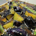 toshio39's cooksnap of when they made 茄子ともろっこいんげんの揚げ浸し.