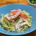 yujif's cooksnap of when they made 簡単！アボカドとカニカマのパスタ.