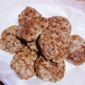 まめあ☆'s cooksnap of when they made 50%ひき肉ハンバーグ♪簡単食物繊維鉄分.