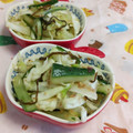 赤い電話's cooksnap of when they made 簡単！きゅうりとキャベツの塩昆布和え.