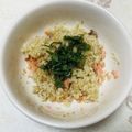 明日の風☆'s cooksnap of when they made 焼鮭と大葉の混ぜご飯.