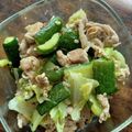 伊藤ゆずえもん's cooksnap of when they made 豚こま肉ときゅうりのペペロンチーノ炒め.