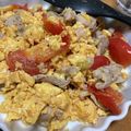 ﾌﾞﾚﾝﾀﾞ's cooksnap of when they made 【簡単 男の手料理】5分トマト卵豚肉炒め.