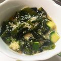 なちゃそjs's cooksnap of when they made ☆めかぶ胡瓜オクラ長芋のネバネバ酢和え☆.