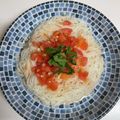虫義ari's cooksnap of when they made トマトの和風冷製カッペリーニ風そうめん.