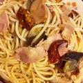 葱はハサミで切る人's cooksnap of when they made 乾しいたけとトマトのパスタ.