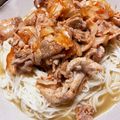 ma616y's cooksnap of when they made 夏ランチ☆豚キム豆乳ぶっかけそうめん.