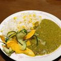 mimimi☆71's cooksnap of when they made ほうれん草と緑豆のグリーンカレー.