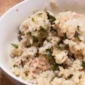 ぷんしゅ's cooksnap of when they made 超簡単！「焼き明太子と大葉の混ぜご飯」.
