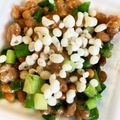 ˚✧₊⁎ゆう˚✧₊⁎'s cooksnap of when they made おつまみにも♪柚子胡椒納豆in揚げ玉☆.