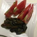 sakutakuhitoshu's cooksnap of when they made 簡単！ピリ辛☆スイカの皮と茄子味噌炒.
