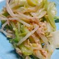 たぬとん's cooksnap of when they made ツナ缶キャベツもやし炒め.