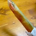 yujif's cooksnap of when they made 長いカニカマとアスパラのスティック春巻き.