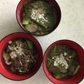 Ruriluru's cooksnap of when they made 揚げ玉入り☆お味噌汁.