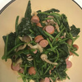 花花里's cooksnap of when they made ほうれん草とウインナーとしめじのソテー☆.