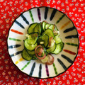 チェックのミニくま's cooksnap of when they made きゅうりと茗荷のさっぱり小鉢.