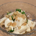 ねみねみ's cooksnap of when they made 切って和えるだけ☆オクラ豆腐の揚げ玉和え.