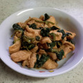 MUJIRUSI☆'s cooksnap of when they made ほうれん草と鶏むね肉の味噌マヨ炒め.