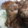 葉月優希's cooksnap of when they made 鶏手羽元のバルサミコソテー❤マッシュ添え.