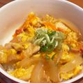 いさうさ's cooksnap of when they made 柔らか鶏胸肉とお麩の絶品半熟親子丼.