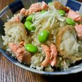 ☆さぶ☆☆'s cooksnap of when they made 鮭と油麩ご飯.
