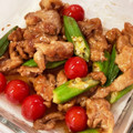dolcektra's cooksnap of when they made 疲労回復♪豚肉とオクラとトマトの甘酢炒め.